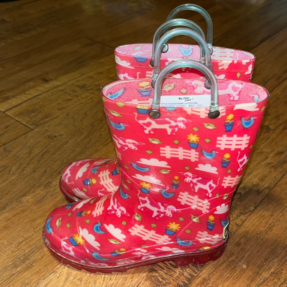Western Chief Light Up Rain Boots Size 13